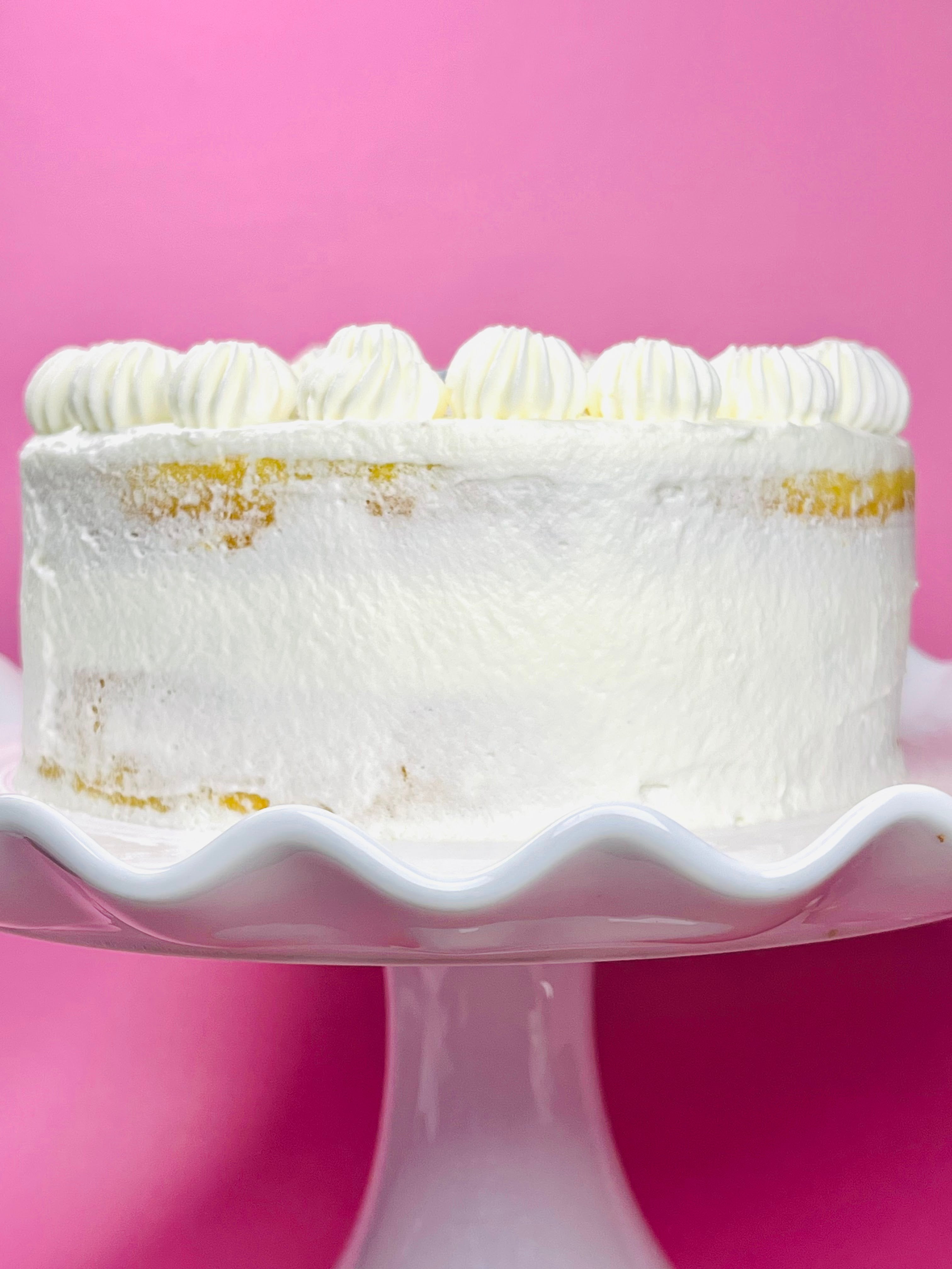 Naked Vanilla Cake